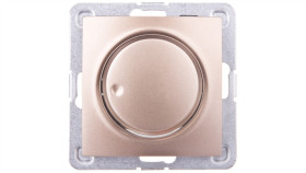 Impresja Ściemniacz Przyciskowo-Obrotowy /Żarowy I Halogenowy/ Złoty Metalik...
