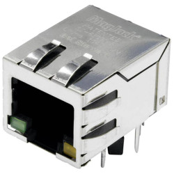 BEL Stewart SI-61001-F MagJack Socket 8P8C Gigabit Ethernet LEDs Tab Down