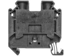 Złączka szynowa przepustowa 2-przewodowa 16mm2 czarna UT 16 BK 3044197 /50szt./