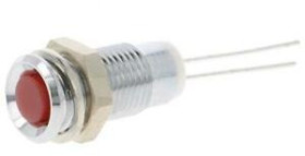 Signal light, red, 5 mcd, Mounting Ø 6 mm, pitch 2.54 mm, LED number: 1, M.5030R