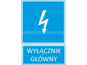 Tabliczka TZI 74X105S W.GL. E04TZ-01041120200 ERGOM