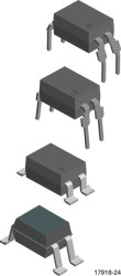 VO617A Optocoupler, Phototransistor Output, High Reliability, 5300 VRMS