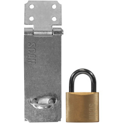 Scan YS-0003-117 Hasp and Staple 117mm &#x2B; 40mm Padlock