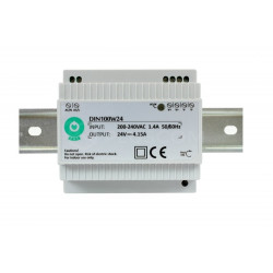 Zasilacz imp. DIN 24V/4,16 100W DIN100W24 impulsowy - Przem. na szynę