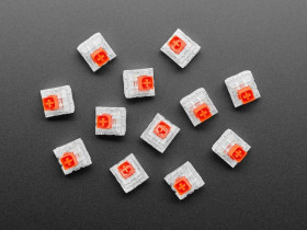 Adafruit Kailh Mechanical Key Switches - Linear Red - 12 Pack