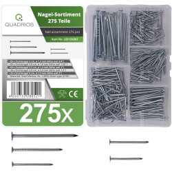 Quadrios 2201SA003 Nail Set 275-Piece Assortment for Versatile Use