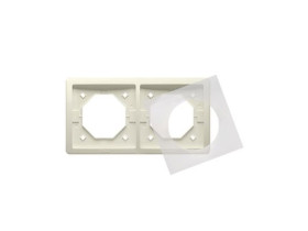 SIMON BASIC STANDARD Ramka 2 podwójna do wersji bryzgoszczelnej IP44 z kompletem uszczelek beż BMR2B/12 KONTAKT SIMON