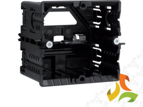 TEHALIT.WA Puszka instalacyjna 1 pojedyncza montaż w profilach typu C pełna czarna GLS5500 HAGER