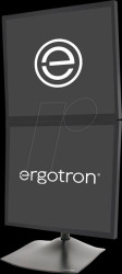33-091-200 Ergotron DS100 stand for 2 monitors, vertical, up to 27 inches