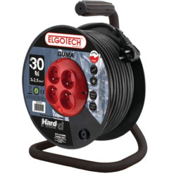 Przedł.bębn. GUMA 30m 4gn OW 3x2,5 Hard ELG 041152