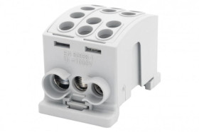 Zacisk odgałęźny HLK 125A-3 (1x35,2x25 / 1x35,2x25) Al/Cu - szary