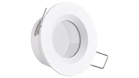 Oprawa Podtynkowa Okrągła Biała Matowa Boras Oczko Mr16 Ip44 Goldlux