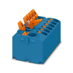 Blok rozdzielczy PTFIX 6/6X2,5-MTL BU ,niebieskie złącze przemysłowe z odłacznikiem nożowym /8szt./