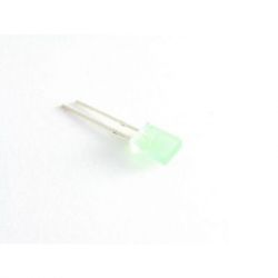 Dioda LED, 2x5mm, zielona, 10 mCd, dyfuzyjna,120st