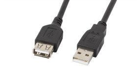 Przedłużacz Usb 2.0 High Speed 1,8M Lanberg Ca-Usbe-10Cc-0018-Bk