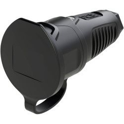 PC Electric 2411-ssc Safety mains socket Rubber Black 250 V IP54