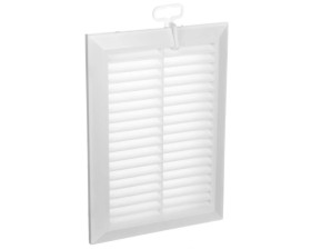 Kratka wentylacyjna 138x208mm biała uchwyt montażowy T26
