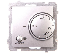 AS Regulator temperatury /czujnik napowietrzny/ srebro RTP-1GN/m/18