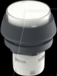 1.30.070.071/1002 RAFIX 16 illuminated pushbutton, protruding bezel, round, transp