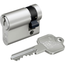 Basi V5021-0000-0010 V50 Half Euro Cylinder 10/30mm, Brass, 3 Keys