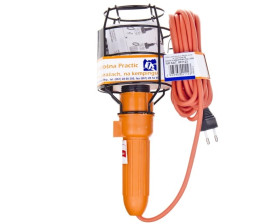 Oprawa przenośna warsztatowa PRACTIC 1x100W E27 kl.II przewód 5m 001123