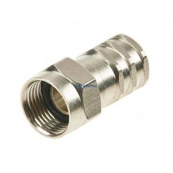 F wtyk na przewód RG6U zaciskany z uszczelką
