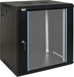Szafa wisząca RW1264 12U 19 czarna spawana 600x636x450mm 70kg