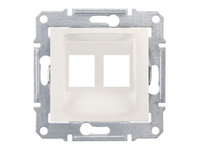 SEDNA Płytka czołowa 2xRJ45: AMP, MOLEX, KELINE krem SDN4400623 SCHNEIDER ELECTRIC