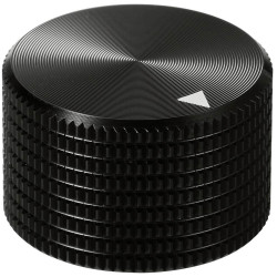 TruComponents 320015 Control knob &#x2B; marking Black (&#xD8; x H) 25mmx16mmAlu