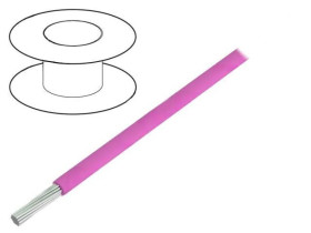 3051-PK005 Przewód HookUp Wire linka Cu 22AWG PVC różowy 300V 30,5m