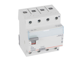 Wyłącznik różnicowoprądowy 4P 63A 500mA typ AC P304 TX3 411739 LEGRAND