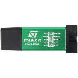 Programator ST-Link V2 do STM32 i STM8 zielony