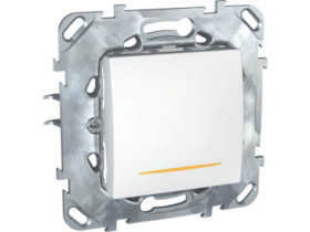 UNICA Wyłącznik schodowy z sygnalizacją załączenia biel polarna MGU50.203.18SZ SCHNEIDER ELECTRIC