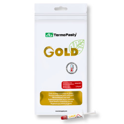 Pasta Termoprzewodząca Gold Złota 3g 2.8 W/mK do Procesorów Ogniw Peltiera