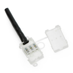 Kostka elektryczna 3pin 10A/250V w obudowie z odgiętką