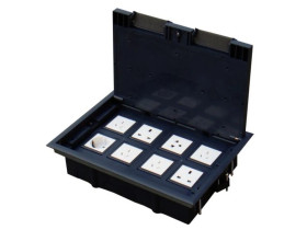 Puszka podłogowa (floorbox) 8M (45x45) regulowana głębokość, do podłogi technicznej (wylewka opcjonalnie) ALANTEC - ALANTEC