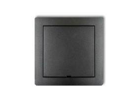 DECO Ramka pośrednia z zaślepką grafitowa IP20 11DRPZ KARLIK