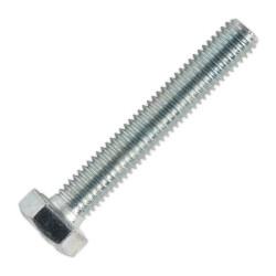 Sealey SS850 HT Setscrew M8 x 50mm 8.8 Zinc DIN 933 Pack of 50