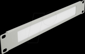 66532 19" Cable Management Brush Strip, 1U, grey