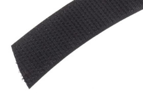 Taśma rzepowa, typu: haczyk, dł. 5m, szer. 20mm, kolor: Czarny, RS PRO