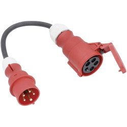 as - Schwabe 61376 X-Pro Adapter Cable 16A Black 0.3m H07RN-F 5G 2.5mm&#xB2;