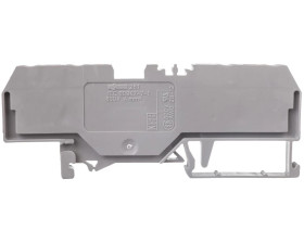 Złaczka szynowa 4-przewodowa 4mm2 szara 281-652