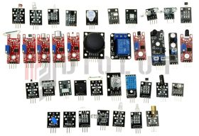 Zestaw 37 czujników modułów detektorów do ARDUINO bascom C, sensor kit
