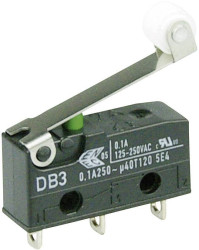 Mikroprzełącznik DB3C-A1RC 250 V/AC 0.1 A 1 x wł/(wł) ZF chwilowy 1 szt.