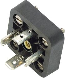 Złącze wtykowe do zaworu elektromagnetycznego, wersja A, seria 210 czarny Ilość styków:4+PE binder Zawartość: 1 szt.