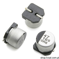 47uF-16V-6.3X5.8 47uF 16V Electrolytic SMD F&amp;T