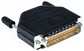 Złącze D-Sub 25-pinowe Męski Proste Montaż na kablu Cyna