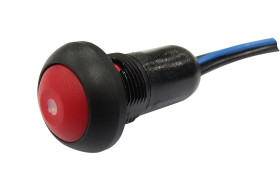 Nasadka przełącznika Chwilowy SPST średnica wycięcia 13.6mm, montaż panelowy RS PRO