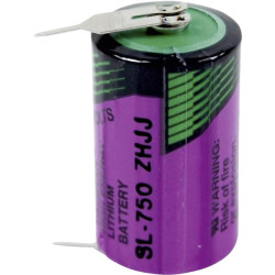 Tadiran Batteries SL 750 PR 1/2 AA Size 1100mAh Lithium Battery Cell 3.6V