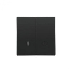 Simon 55 Klawisz podwójny z piktogramami krzyżowymi do: SW7/2M, SW6/2WM Czarny mat TKW7/2/149